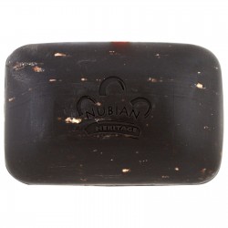 صابونة افريقية من نوبيان هيرتيج  Nubian Heritage, African Black Soap Bar, 5 oz 141 g